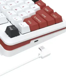 Alternative view of Геймърска механична клавиатура Redragon Stormhunter K721WRB-RGB с RGB осветление - бяла