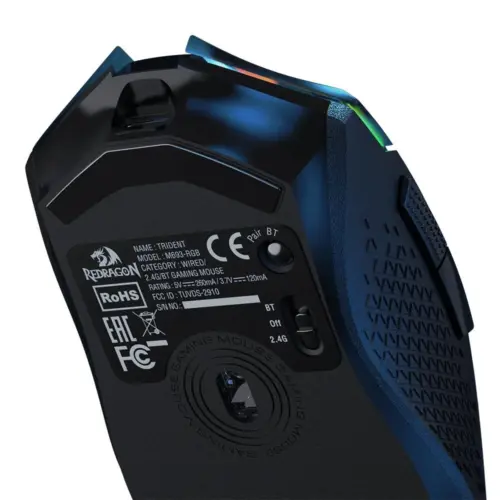 Alternative view of Безжична и Bluetooth геймърска мишка Redragon Trident M693 с RPG осветление