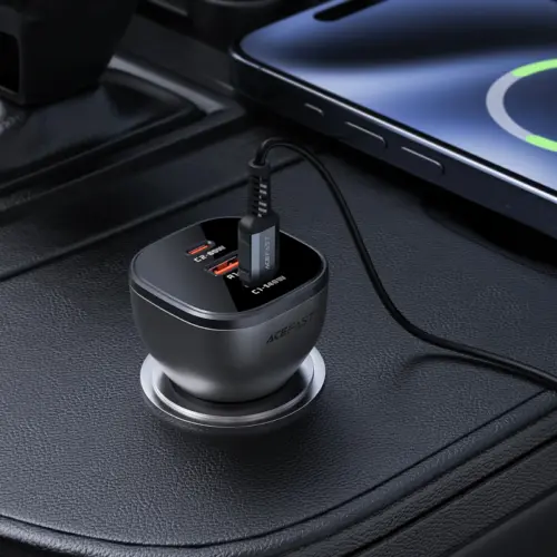 Acefast зарядно за кола Fast Charger Car PD3.1 165W – B14 – USB-C x 2