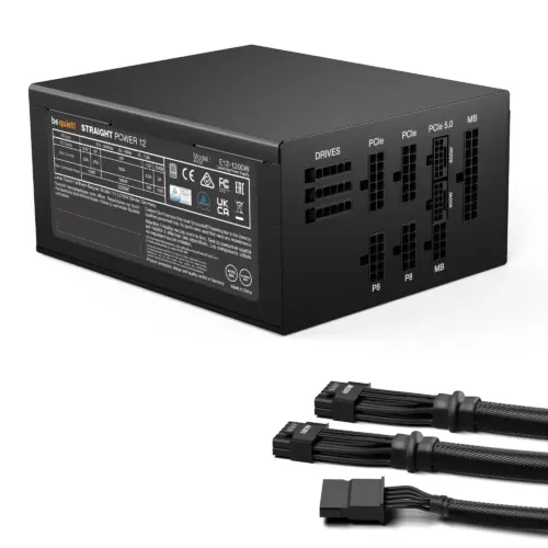 Alternative view of be quiet! захранване PSU ATX 3.1 Platinum - Straight Power 12 1200W
