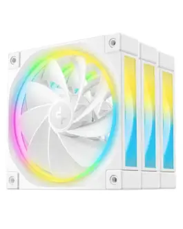 DeepCool Комплект вентилатори Fan Pack 3-in-1 3x120mm - FL12R White Reverse Addressable