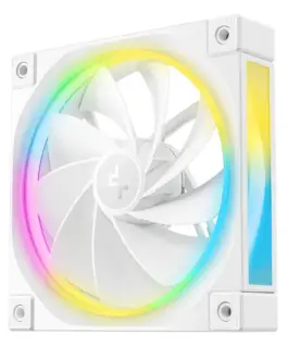 Alternative view of DeepCool Комплект вентилатори Fan Pack 3-in-1 3x120mm - FL12R White, Reverse, Addressable RGB