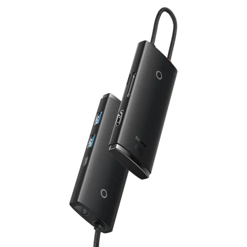Alternative view of USB хъб Baseus Lite Type-C с 2x USB 3.0/USB Type-C PD/HDMI 1.4/ SD/TF порта черен
