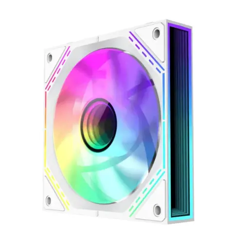 Alternative view of Gamemax Комплект вентилатори Fan Pack 3-in-1 3x120mm - FN12A-S3I-RW White, Reverse, Daisy-Chain, Addressable RGB