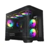 Gamemax кутия Case mATX - HYPE-M Black - 3 x 120 mm Addressable RGB fans