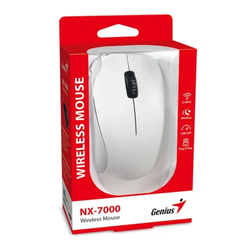 Genius безжична мишка Wireless Mouse – NX-7000 White –