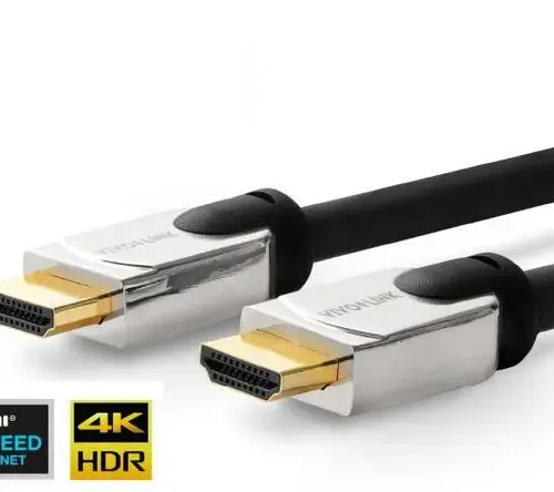 Alternative view of КАБЕЛ VIVOLINK PRO HDMI с метална глава - 0.5m - черен - PN PROHDMIHDM0.5