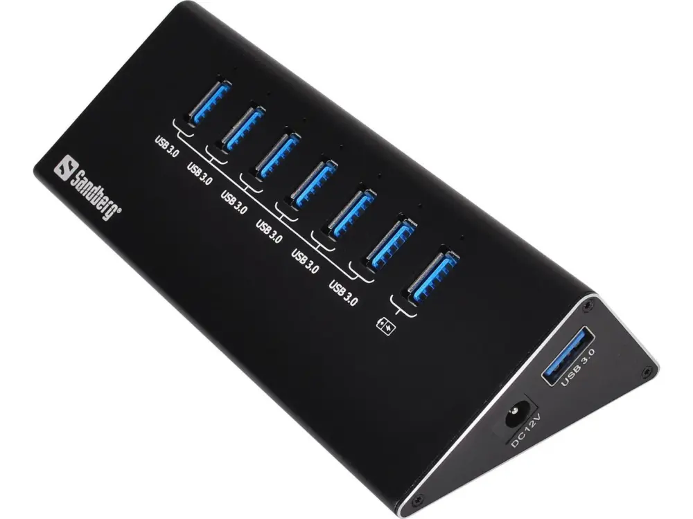 ХЪБ SANDBERG USB 3.0 6+1 - Black - PN 133-82
