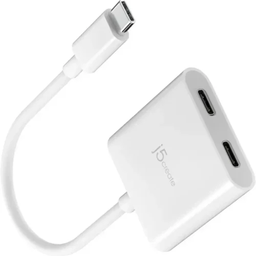 Alternative view of j5create USB-C към Dual USB-C Адаптер