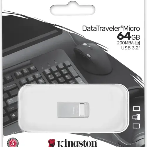 ФЛАШ ПАМЕТ Kingston DataTraveler Micro – USB flash drive – 64GB – PN