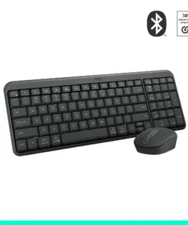 Безжичен комплект Logitech MK250 Graphite - Кирилизирана