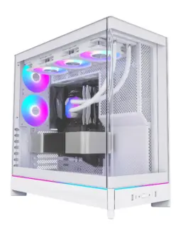 Montech кутия Case ATX - HS02 PRO (W) - 5 x 120 mm ARGB Fans USB-C Black