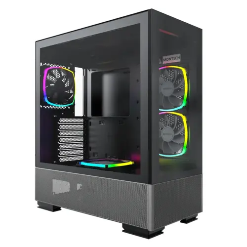 Montech кутия SKY TWO Mid-tower Case TG 4x120mm ARGB Fans Black