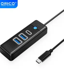 Orico хъб HUB USB3.1 3 port - 2 x USB3.0 1 x Type C Black - PWC2U-C3-015-BK