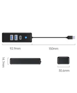 Orico хъб HUB USB3.0 3 port – 2 x USB3.0