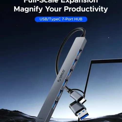 Orico хъб HUB USB-C 5 port – USB3.0 x 1