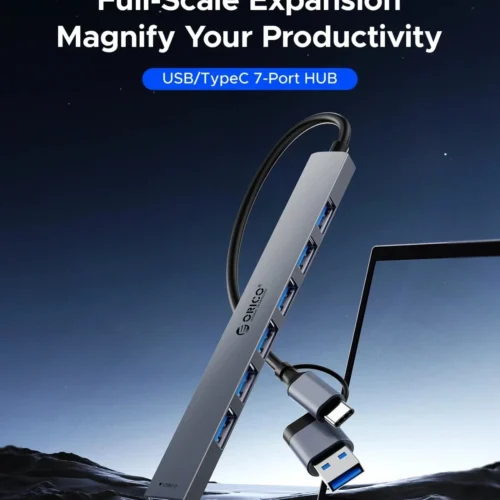 Orico хъб HUB USB-C 5 port – USB3.0 x 1