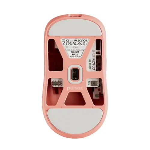 Alternative view of Pulsar професионална геймърска мишка Wireless Gaming Mouse X2 CrazyLight Sunset Haze 8K