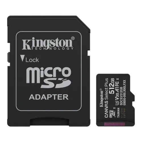 Alternative view of Карта памет Kingston Canvas Select Plus, microSDXC 512GB