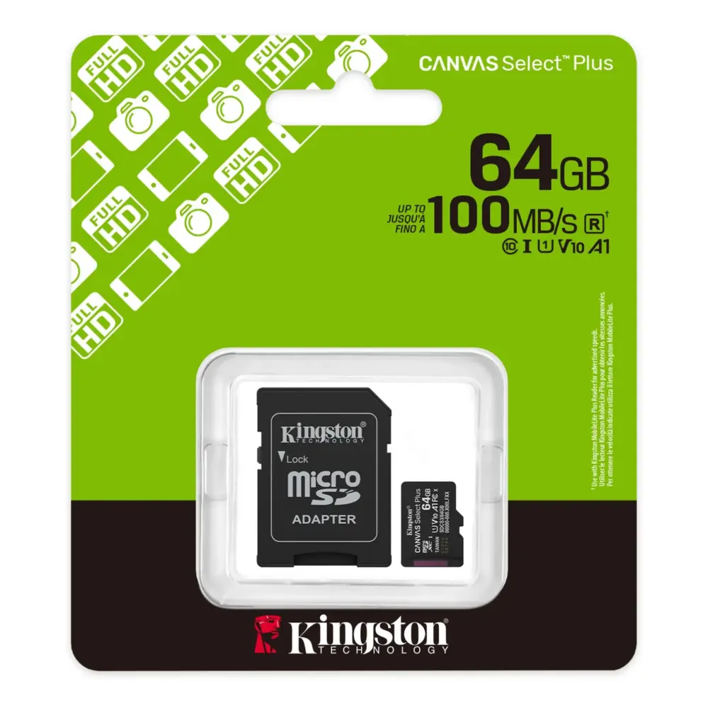 Карта памет Kingston Canvas Select Plus microSDXC 64GB