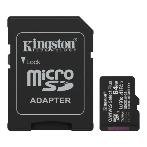 Alternative view of Карта памет Kingston Canvas Select Plus, microSDXC 64GB