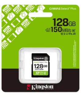 Карта памет Kingston Canvas Select Plus SD 128GB