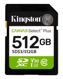 Alternative view of Карта памет Kingston Canvas Select Plus SD 512GB