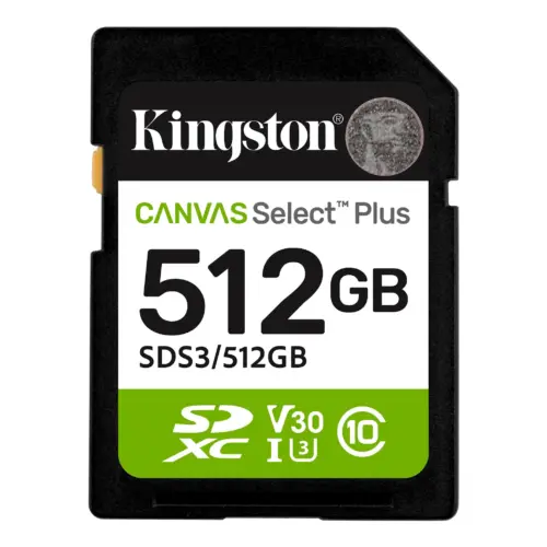 Alternative view of Карта памет Kingston Canvas Select Plus SD 512GB