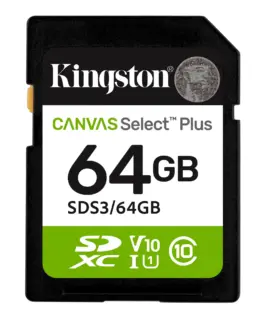 Alternative view of Карта памет Kingston Canvas Select Plus SD 64GB