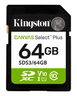 Alternative view of Карта памет Kingston Canvas Select Plus SD 64GB