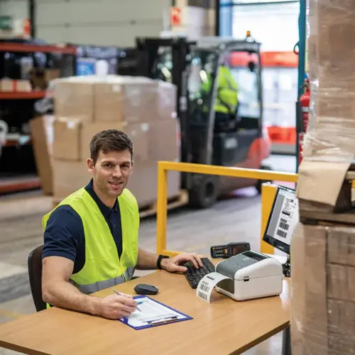 ПРОФЕСИОНАЛЕН ЕТИКЕТЕН БАРКОД ПРИНТЕР BROTHER TD4410D