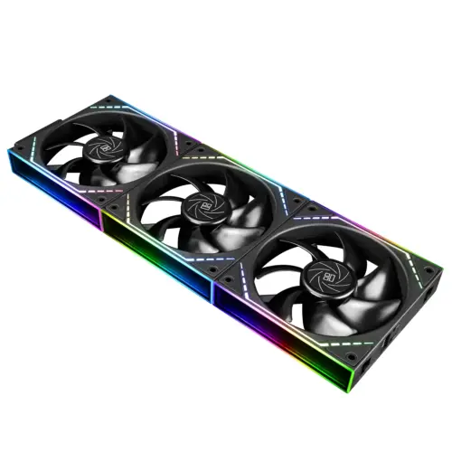 Thermalright Комплект вентилатори Fan Pack 3-in-1 3x120mm - TL-M12Q x 3 - Infinity Mirror Daisy-Chain