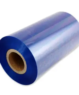 ТЕРМОТРАНСФЕРНА ЛЕНТА - 102 mm x 300 m - РОЛКА 254 мм - WAX - BLUE - PN 6500BLUE - OUTLET -