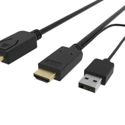 VCom Кабел HDMI M / Display Port M – 4K 2160p – CG599C-1.8m