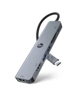 VCom докинг станция Docking Station Type-C 7-in-1 – CUE39 – PD3.0 100W