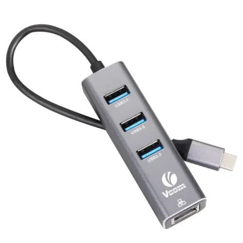 VCom докинг станция Docking USB Type-C to USB3.0 x 3 + LAN –