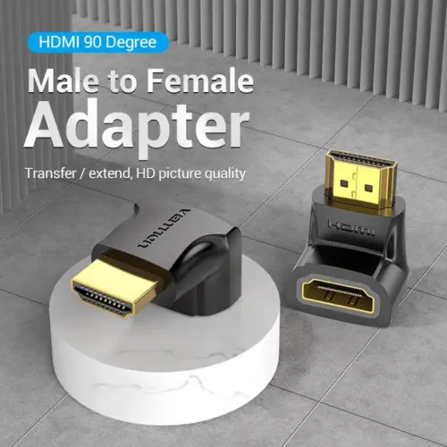 Vention Адаптер Adapter HDMI Right Angle 90 Degree M/F – AIOB0