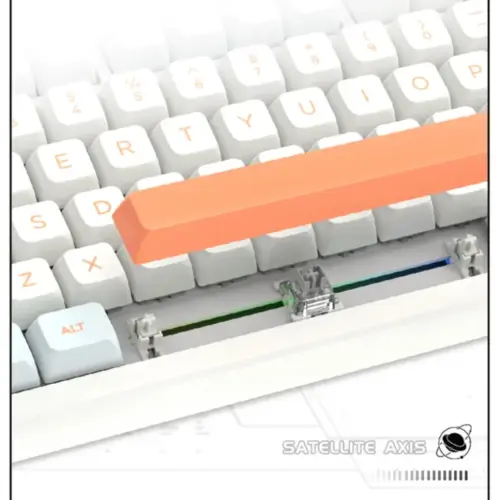 VGN професионална геймърска механична клавиатура Professional Gaming Mechanical Keyboard N75 RGB Jelly Orange – Power Silver Switches