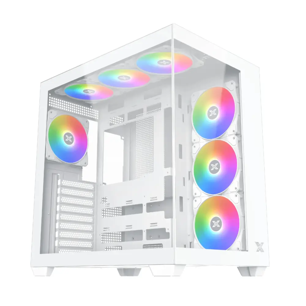 Xigmatek кутия Case ATX - AQUA V AIR ARCTIC - 7 ARGB Fans