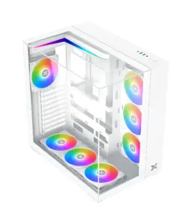 Alternative view of Xigmatek кутия Case ATX - AQUA V ARCTIC - 7 ARGB Fans