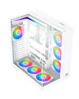 Alternative view of Xigmatek кутия Case ATX - AQUA V ARCTIC - 7 ARGB Fans