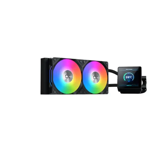 Alternative view of Xigmatek водно охлаждане Water Cooling Connect 240 - LED Display, A-RGB