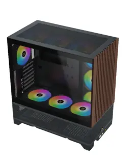 Alternative view of Xigmatek кутия Case EATX - Endorphin WD, Addressable RGB, Wood