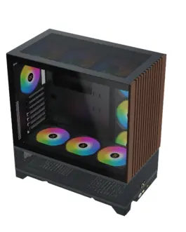 Alternative view of Xigmatek кутия Case EATX - Endorphin WD, Addressable RGB, Wood