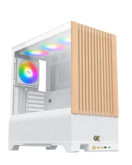 Xigmatek кутия Case EATX - Endorphin WD Arctic Addressable RGB Wood