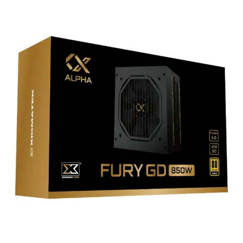 Alternative view of Xigmatek захранване PSU ATX 850W Gold - Fury GD 850W