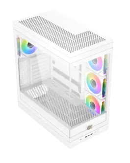 Alternative view of Xigmatek кутия Case EATX - Meta Arctic - 4 x 120 mm ARGB fans