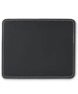 HAMA Пад за мишка "Leather look" Черен