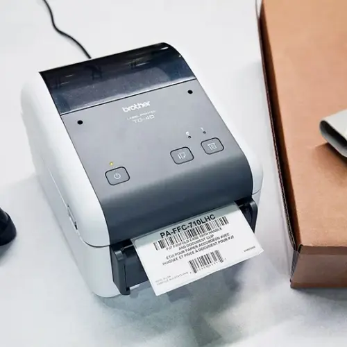 ПРОФЕСИОНАЛЕН ЕТИКЕТЕН БАРКОД ПРИНТЕР BROTHER TD4420DN