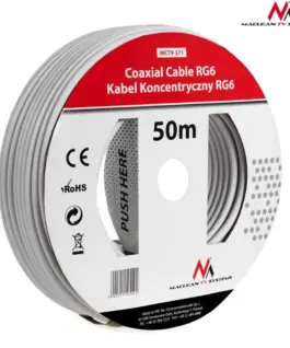Maclean Coaxial кабел 1.0 CCS RG6 50m MCTV-571